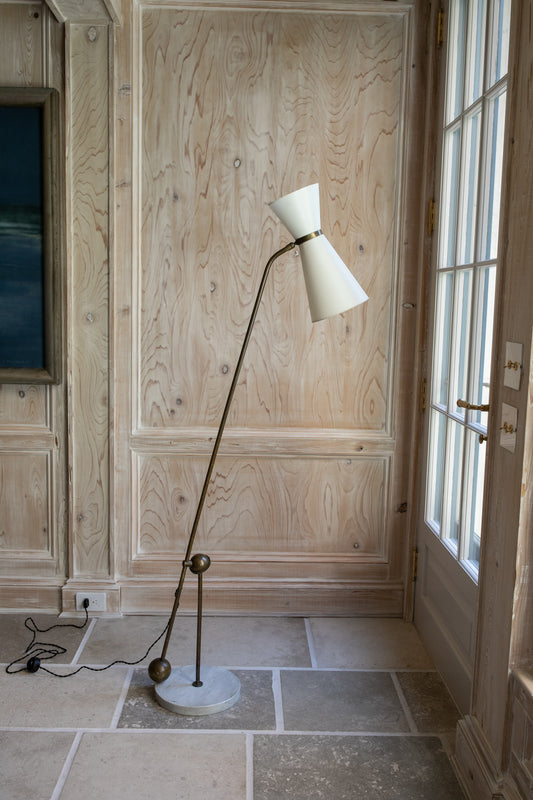 French Modernist Counterbalance Floor Lamp