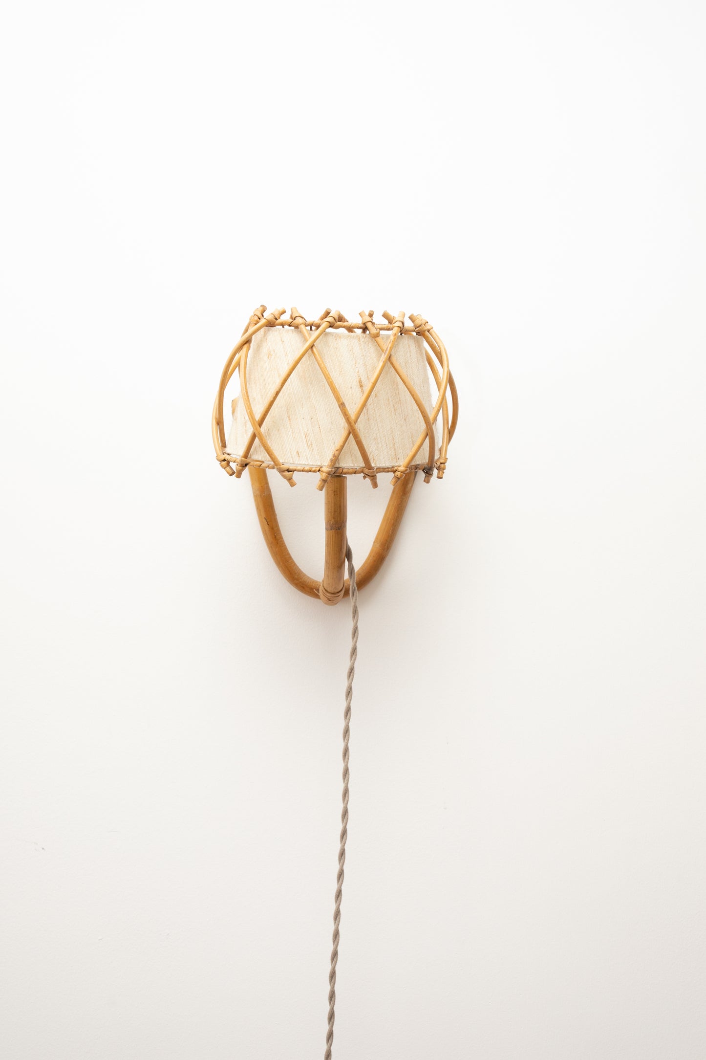 Bamboo Sconces in the Manner of Louis Sognot