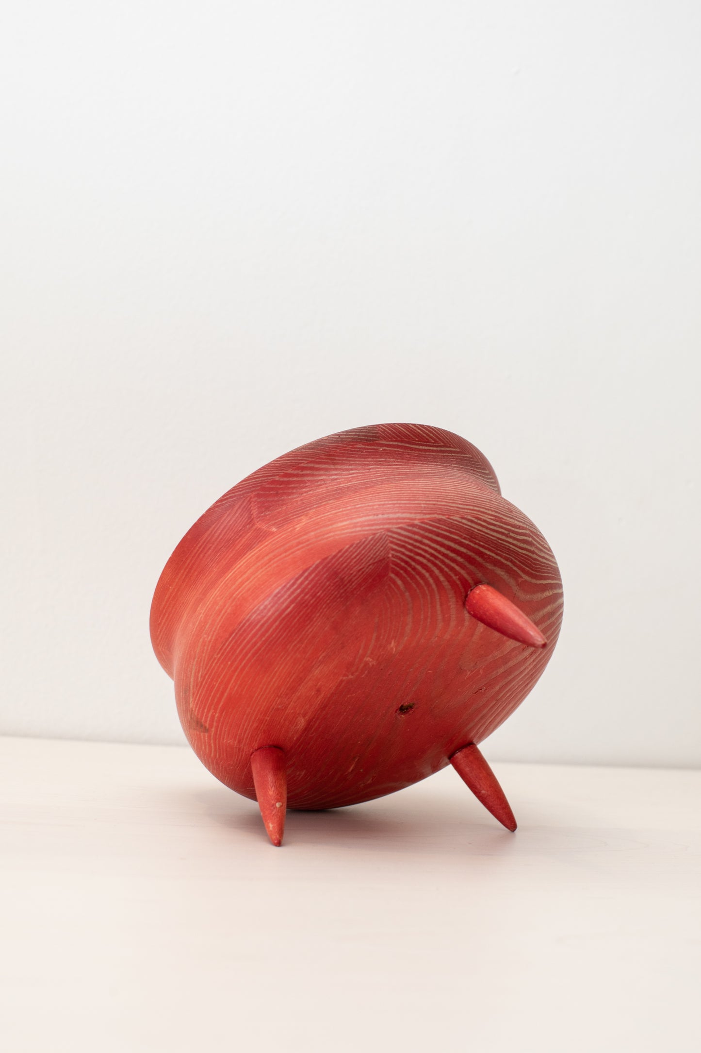 Red Swedish Footed Bowl