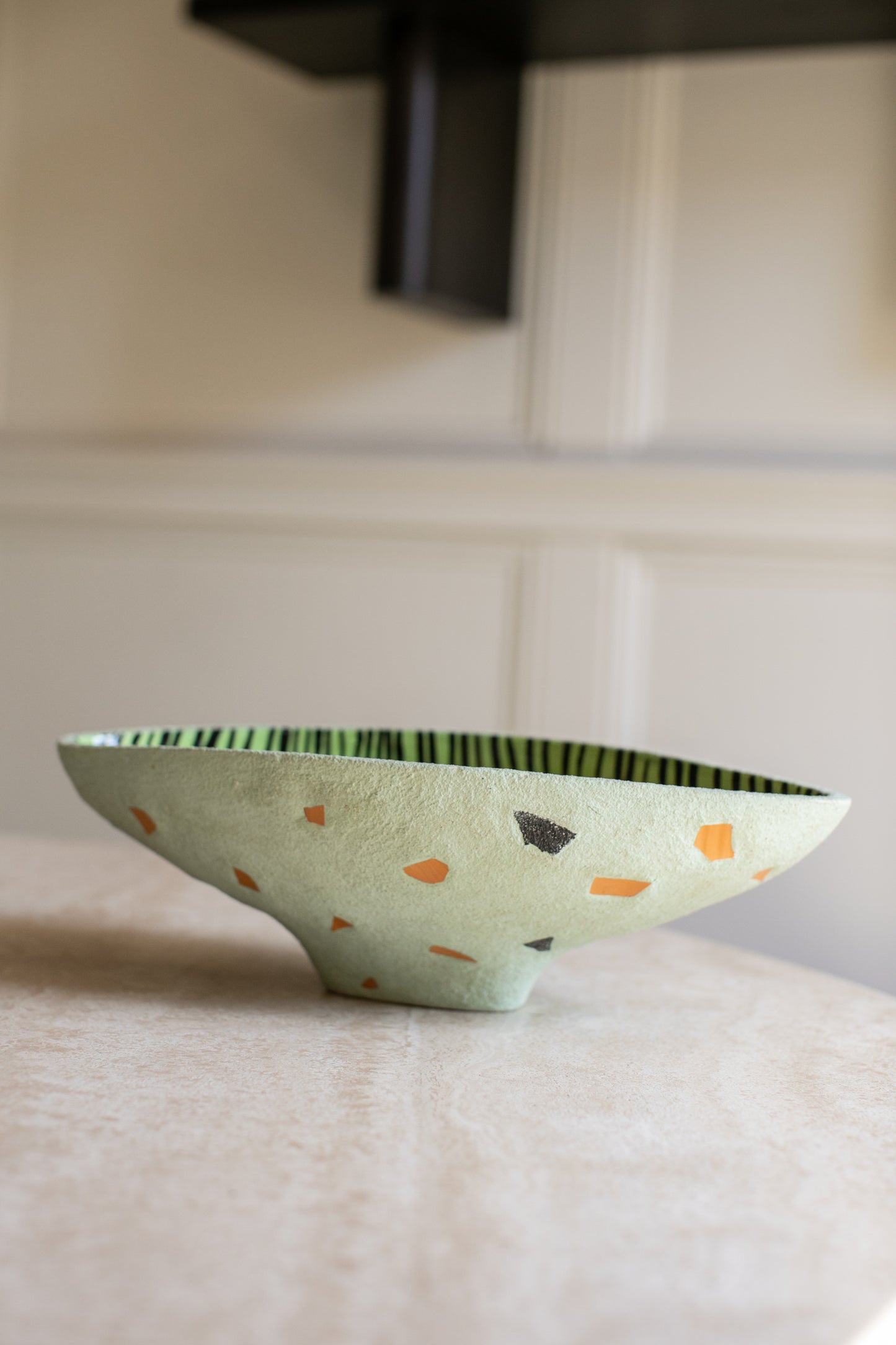 Agneta Spångberg Sculpted Green Bowl
