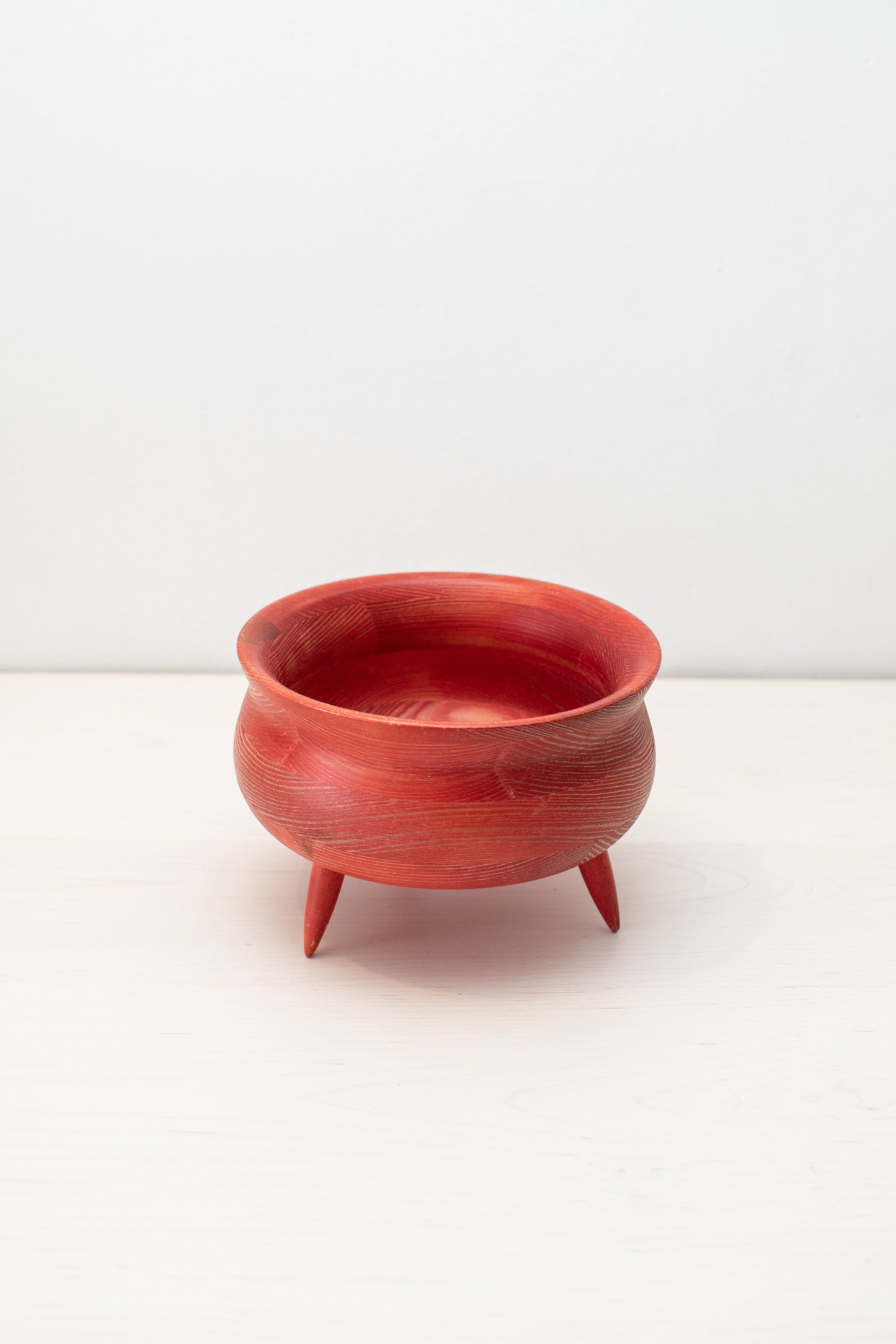 Red Swedish Footed Bowl