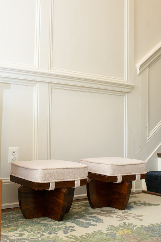 Walnut Stool in the Manner of George Nakashima