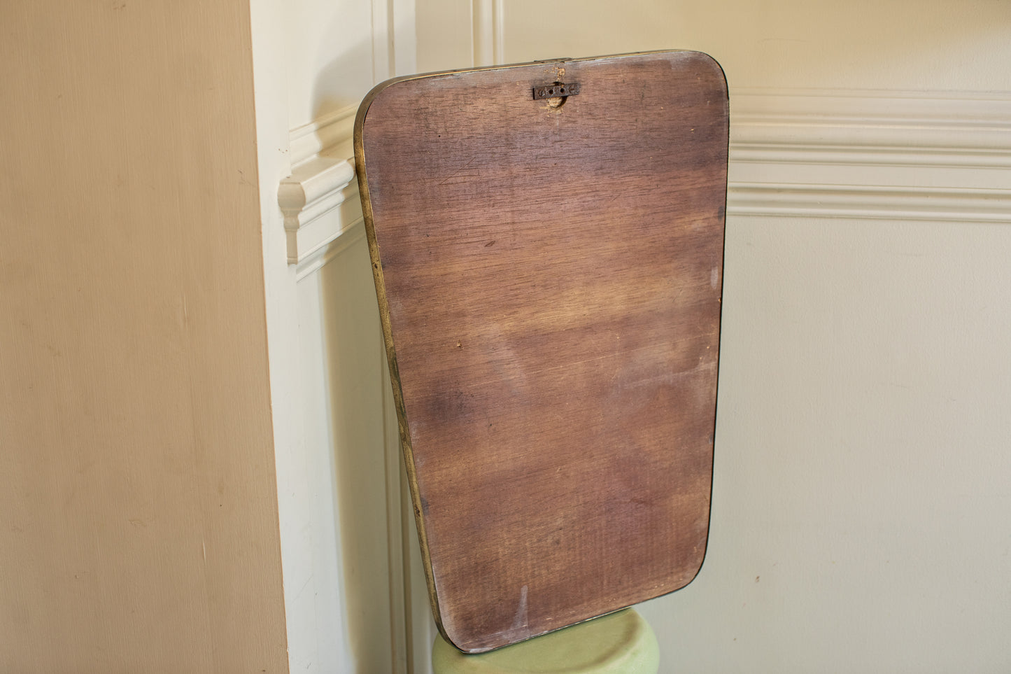 Mid Century Modern Brass Mirror in the Manner of Gio Ponti