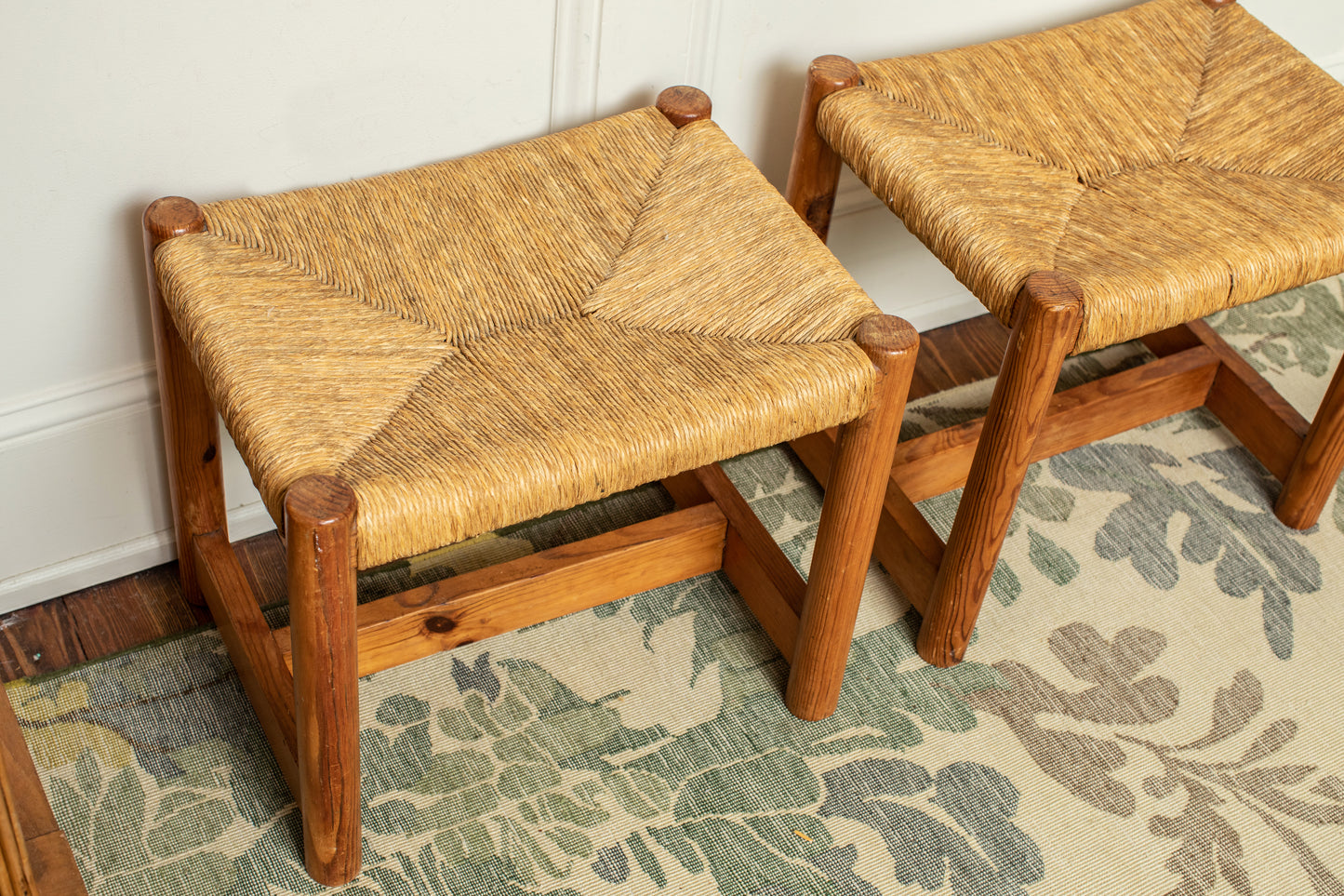 MCM Rush Stools in the Manner of Charlotte Perriand