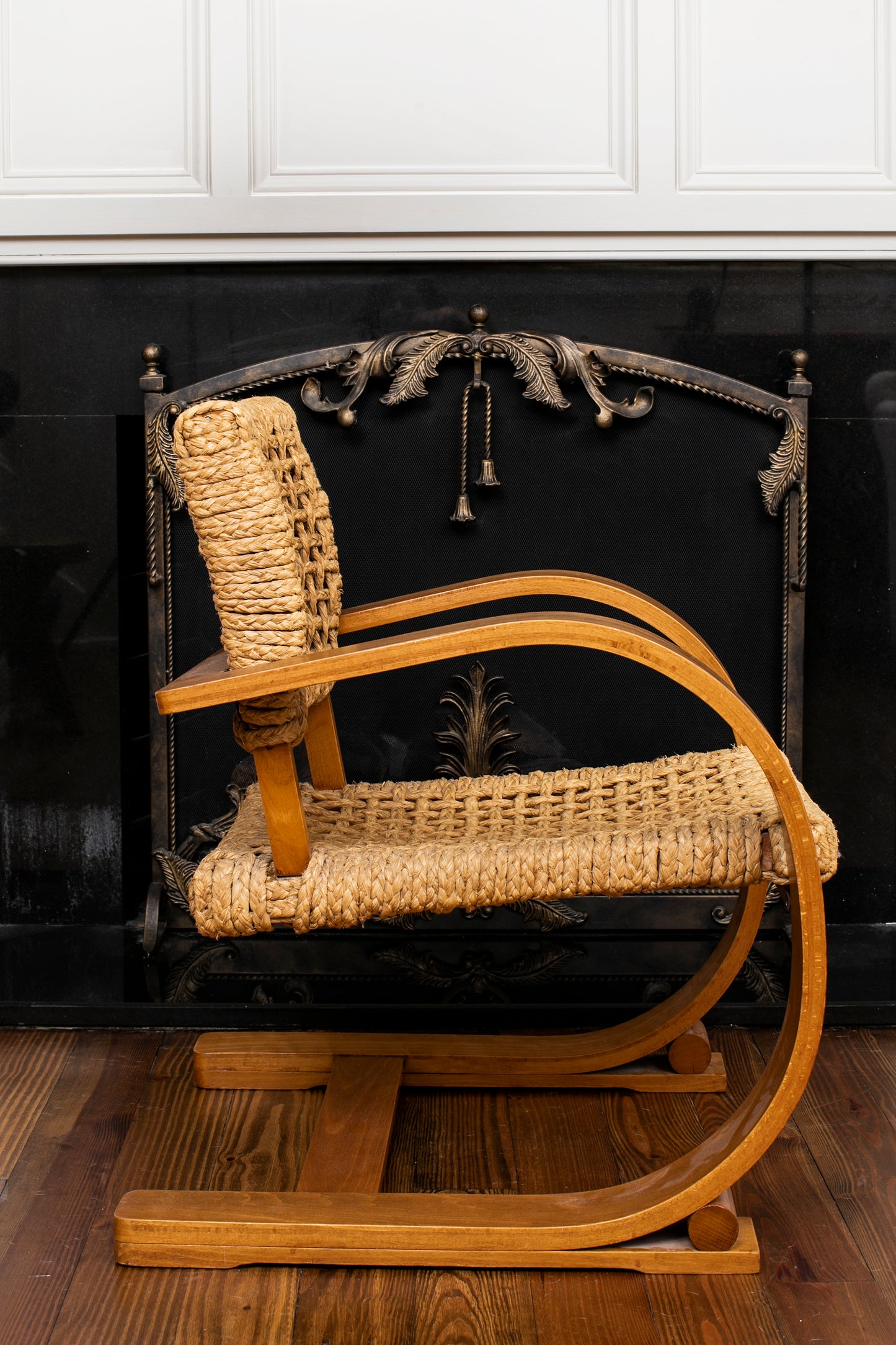 Audoux-Minet Low Slung Rope Chairs