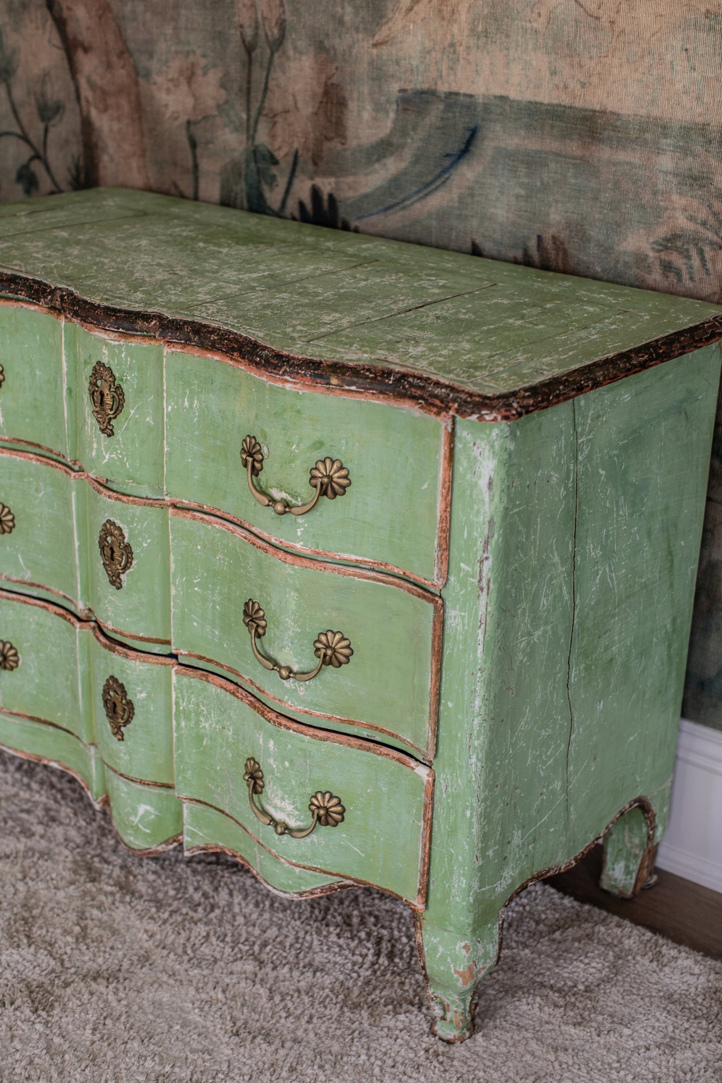 Green Antique Dresser