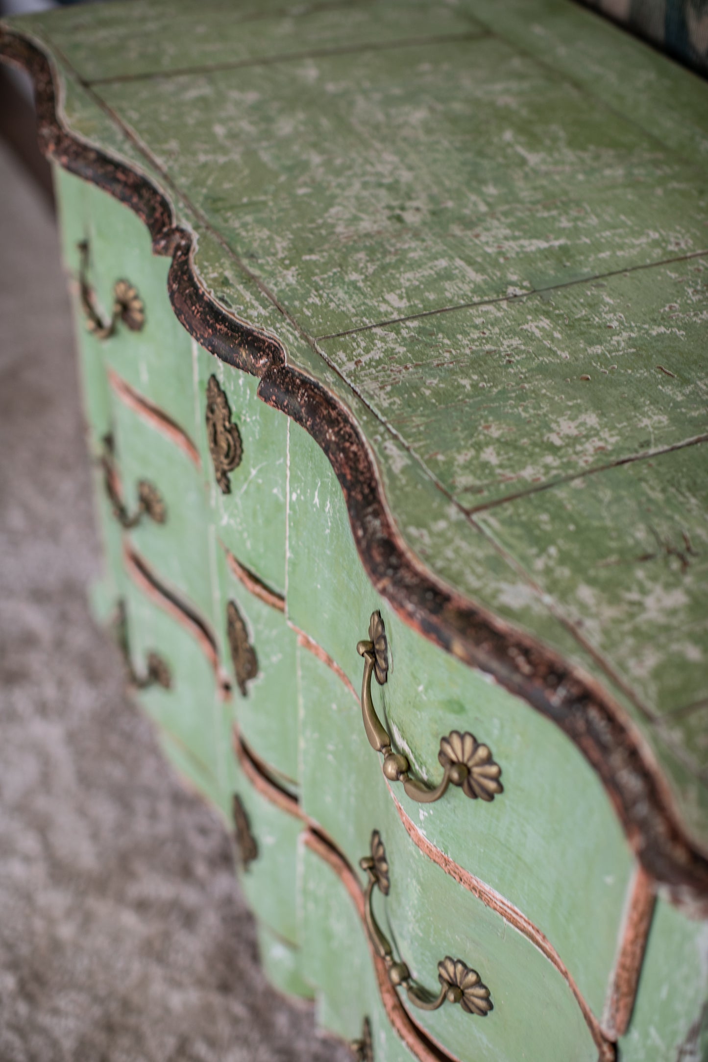 Green Antique Dresser