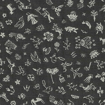 Black BDDW Printed Circular Pillow