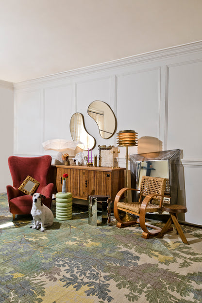 Brass Freeform Haricot Mirror In the Manner of Gio Ponte