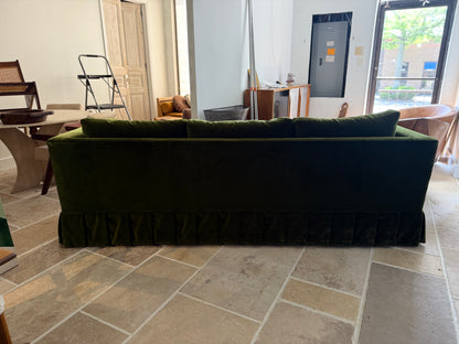 Custom Tuxedo Sofa in Holly Hunt Velvet