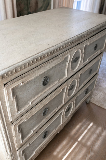 Blue & White Antique Dresser