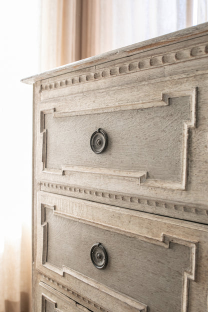 Blue & White Antique Dresser