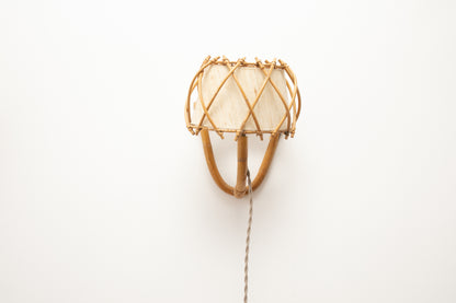 Bamboo Sconces in the Manner of Louis Sognot