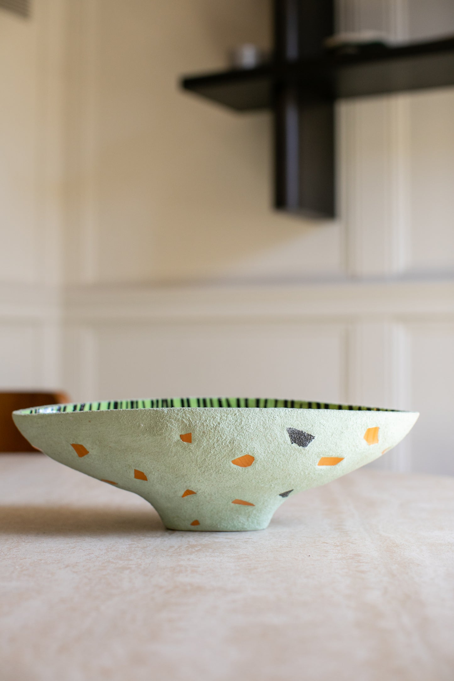 Agneta Spångberg Sculpted Green Bowl