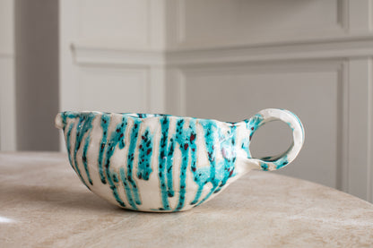 Turquoise & White Statement Saucière