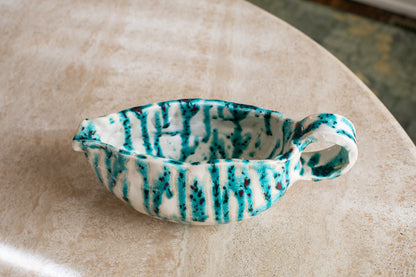 Turquoise & White Statement Saucière