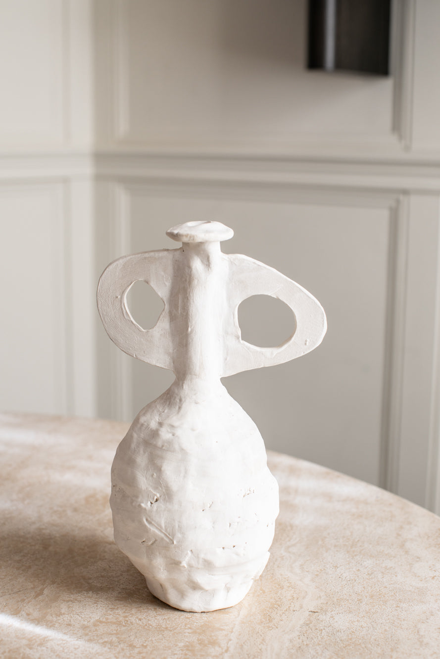 Freeform White Vase