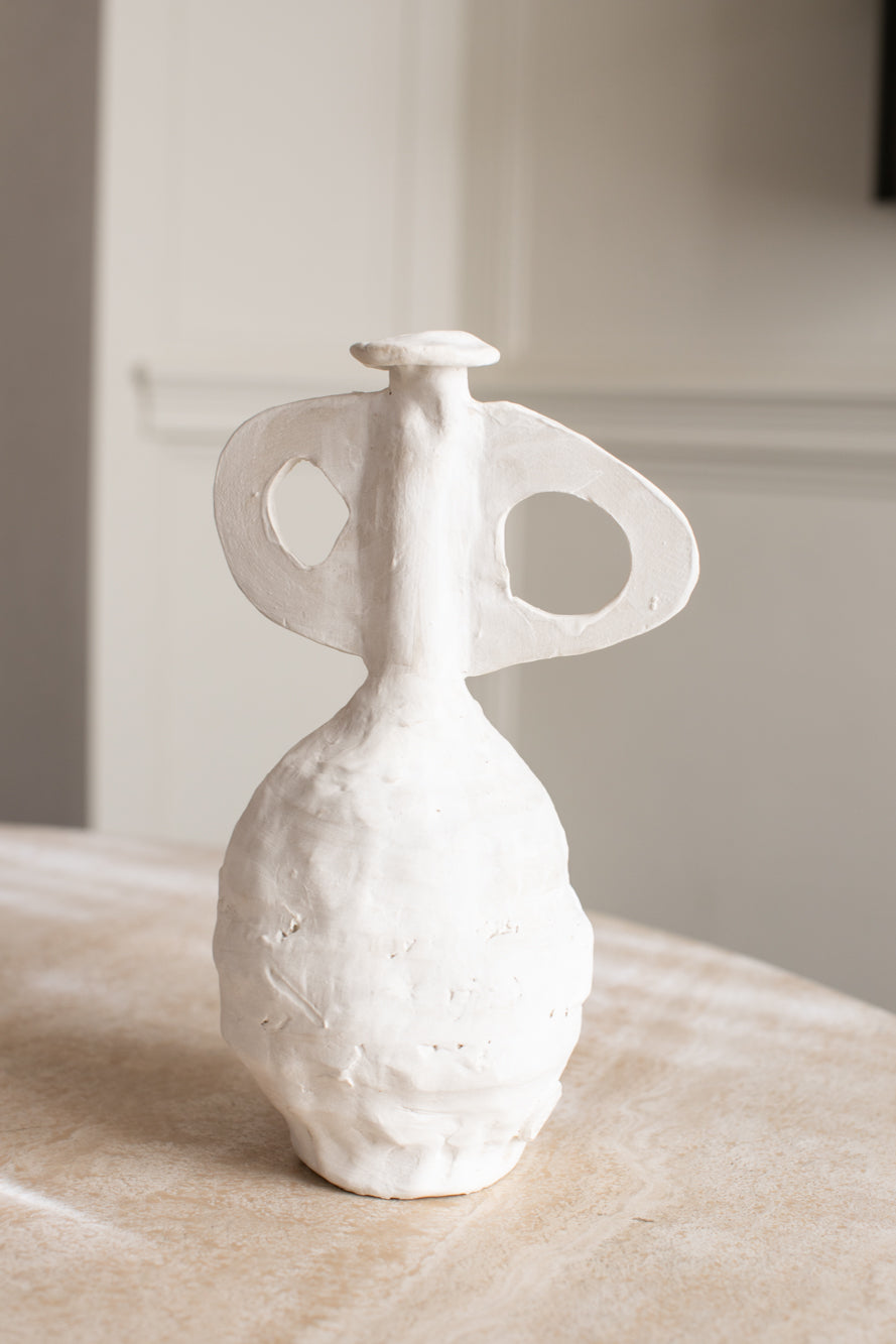 Freeform White Vase