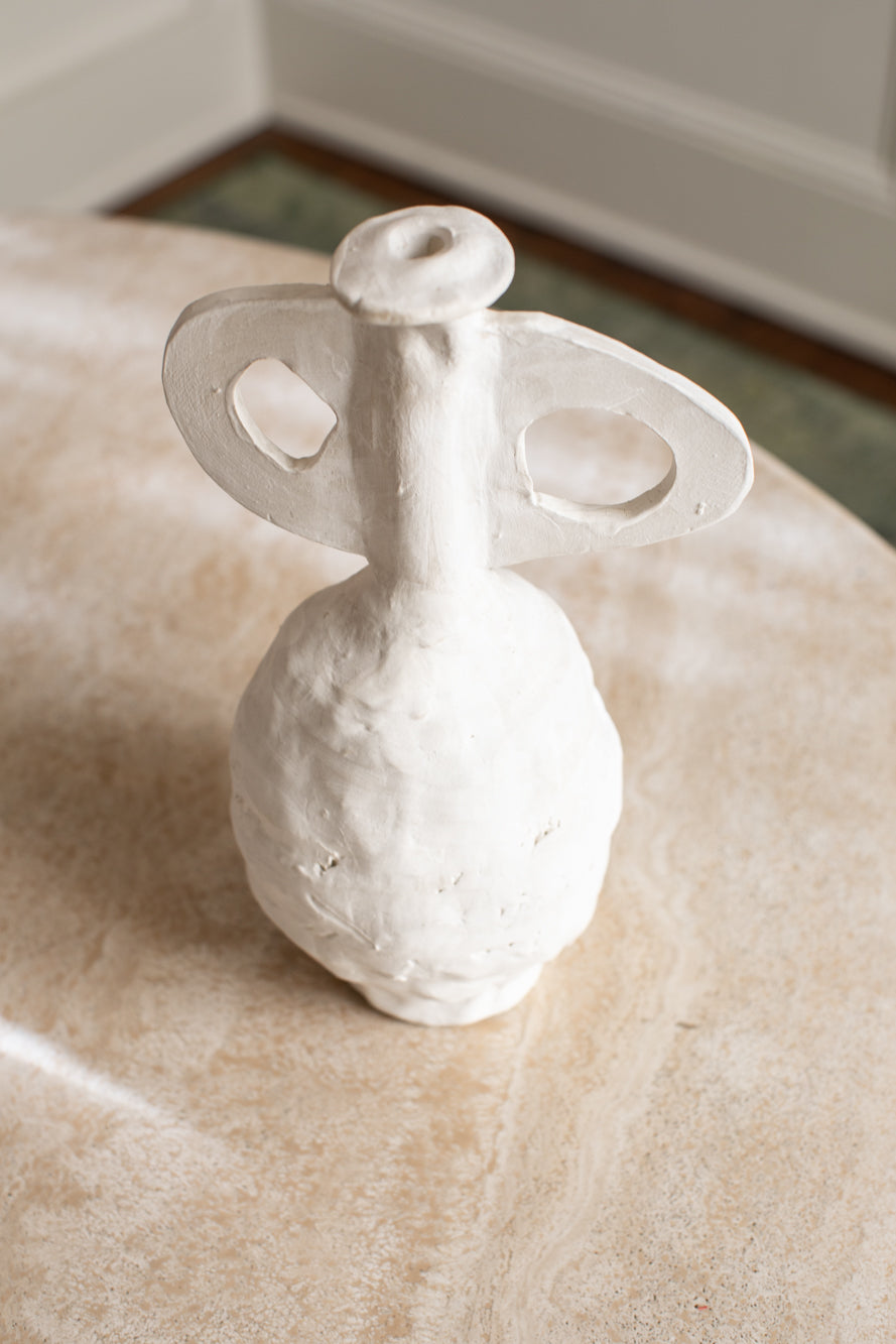 Freeform White Vase