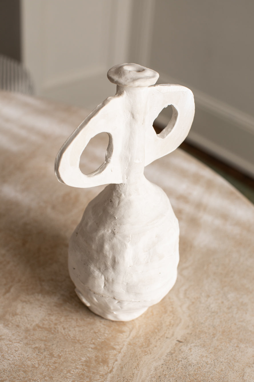 Freeform White Vase