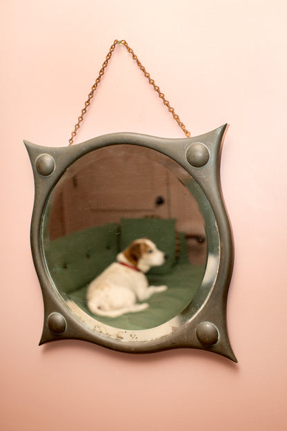 Circular Burst Hanging Mirror