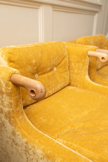 Golden Yellow Abel Club Chairs by BDDW
