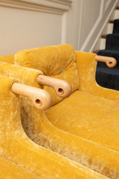 Golden Yellow Abel Club Chairs by BDDW