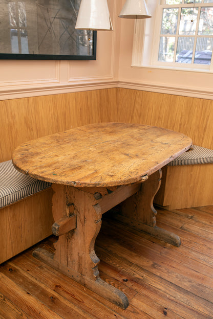 Antique Wooden Trestle Table