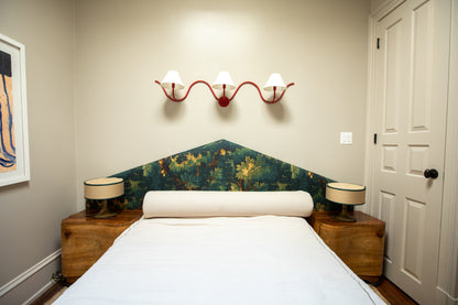Set of Wooden Wave Bedside Tables by Jindřich Halabala