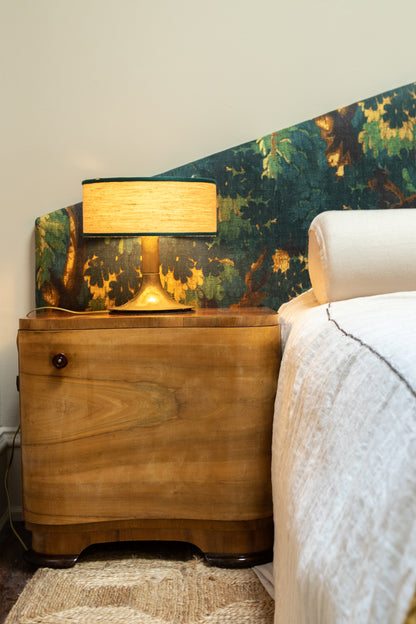 Set of Wooden Wave Bedside Tables by Jindřich Halabala