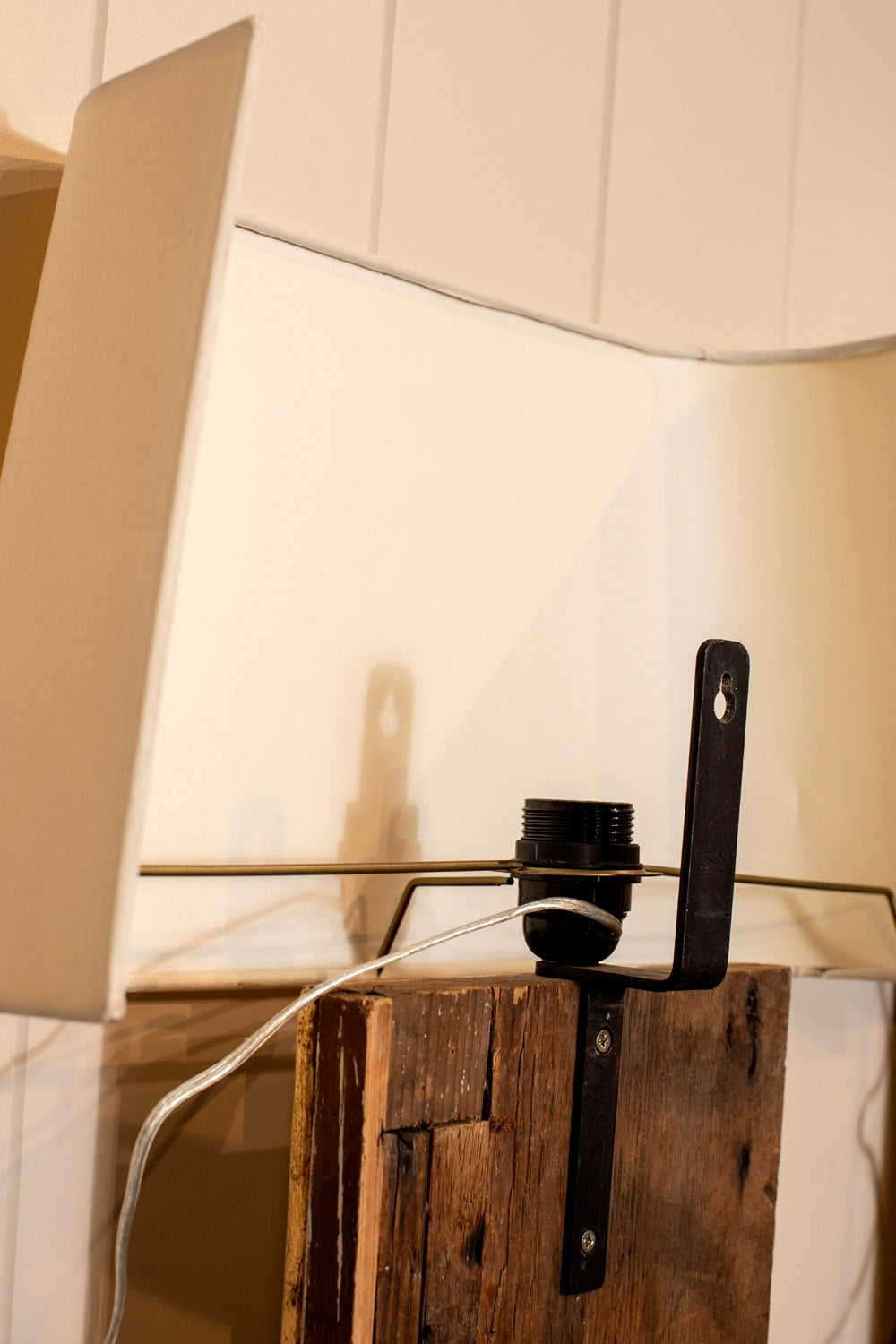 Gilded Gold and White Wood Wall Sconces