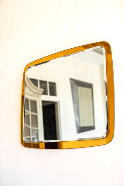 Mid Century Modern Orange Mirror