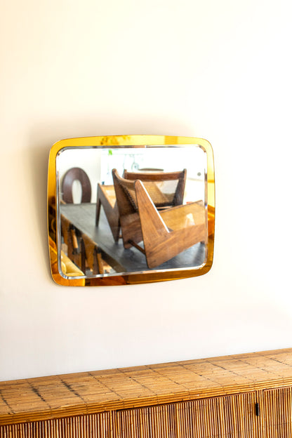 Mid Century Modern Orange Mirror