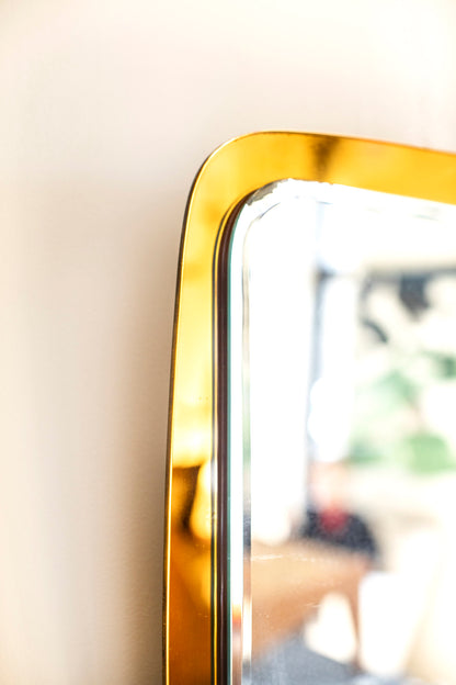 Mid Century Modern Orange Mirror