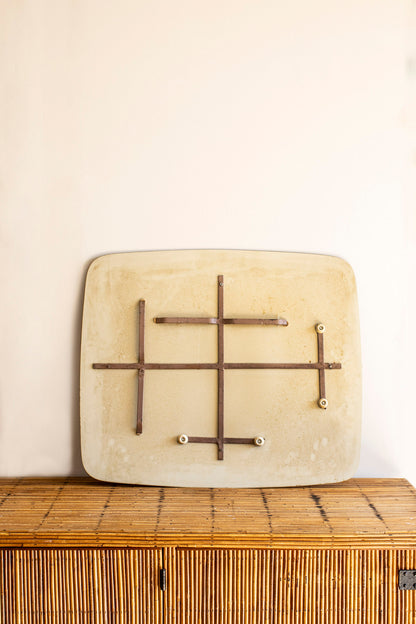 Mid Century Modern Orange Mirror