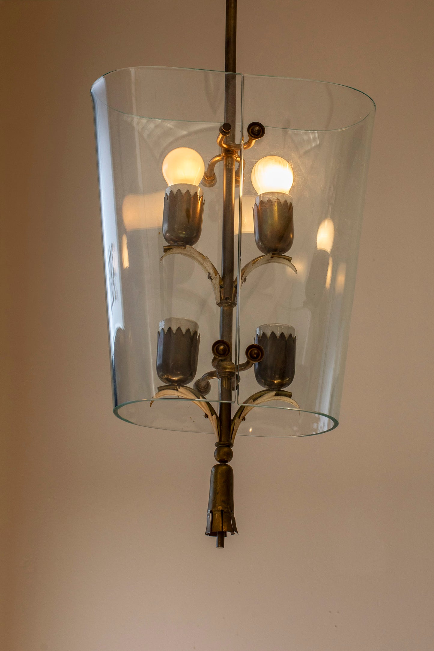 1940s Italian Ceiling Lamp in the manner of Pietro Chiesa