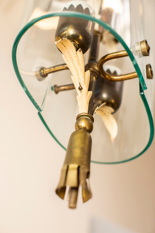 1940s Italian Ceiling Lamp in the manner of Pietro Chiesa