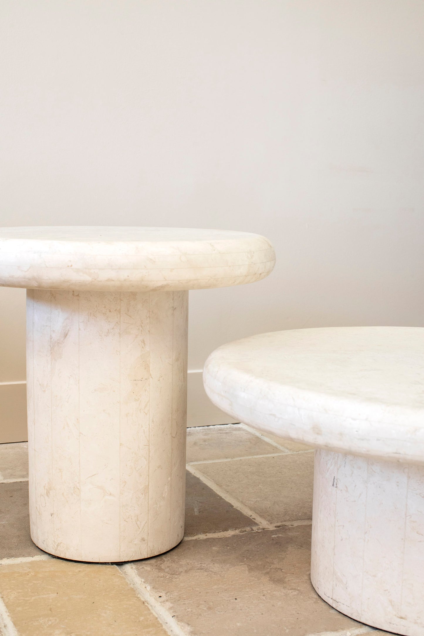Italian Marble Side Tables