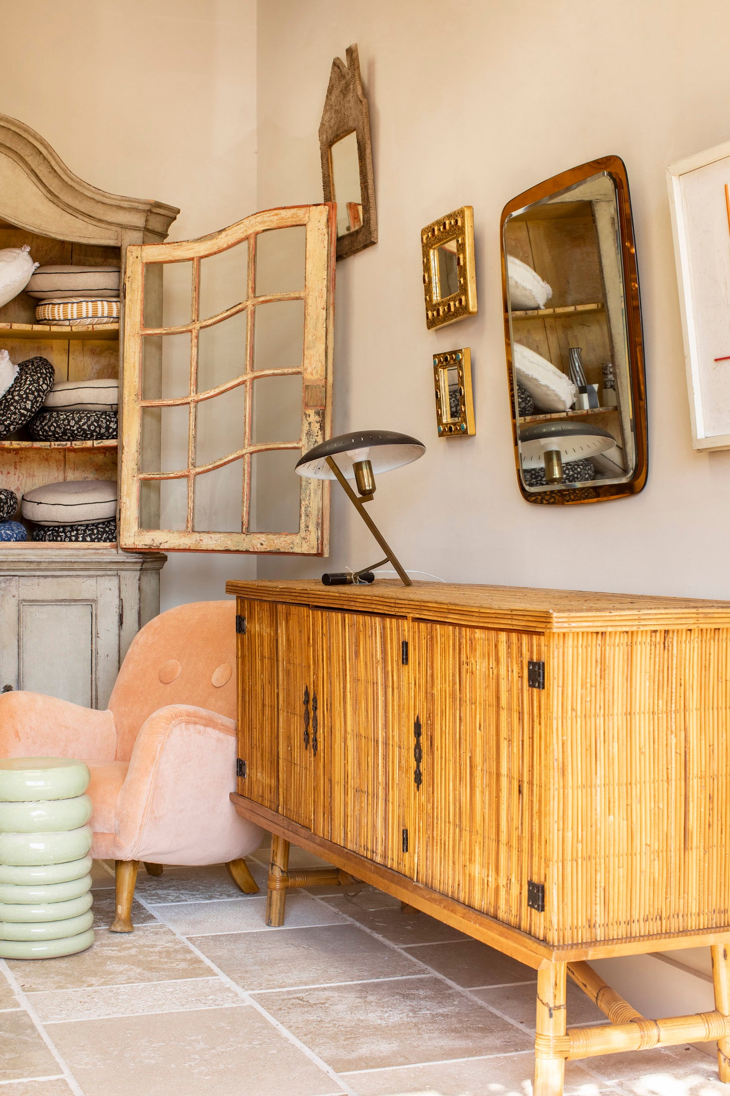 Audoux-Minet Bamboo Sideboard