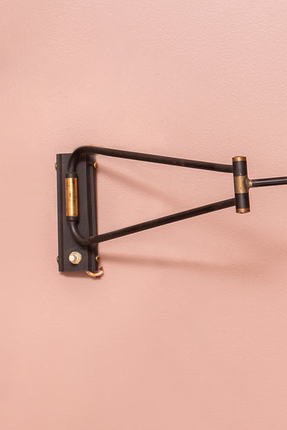 Diabolo Swing Arm Wall Lamp by René Mathieu