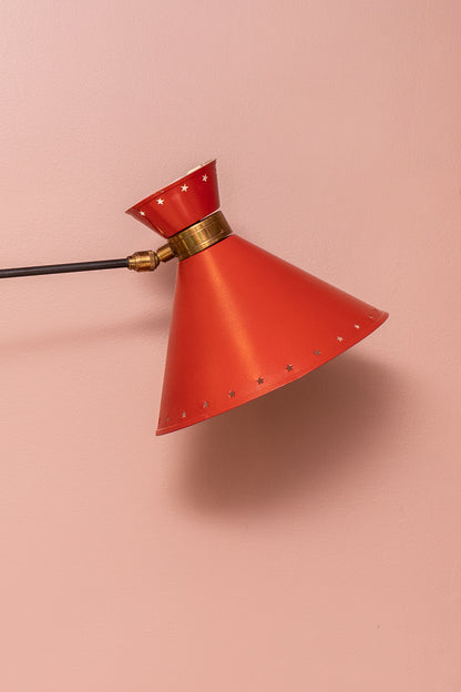 Diabolo Swing Arm Wall Lamp by René Mathieu