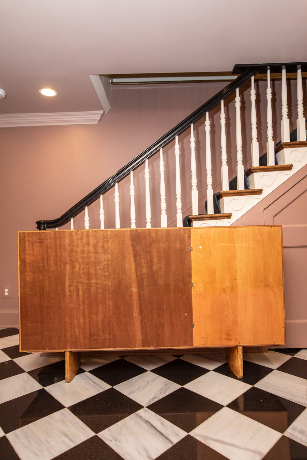 Vintage Silver Credenza in the Manner of Charlotte Perriand