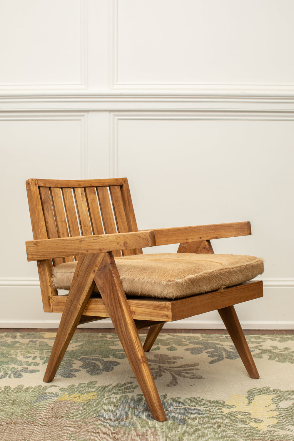 Pierre Jeanneret Teak Armchair