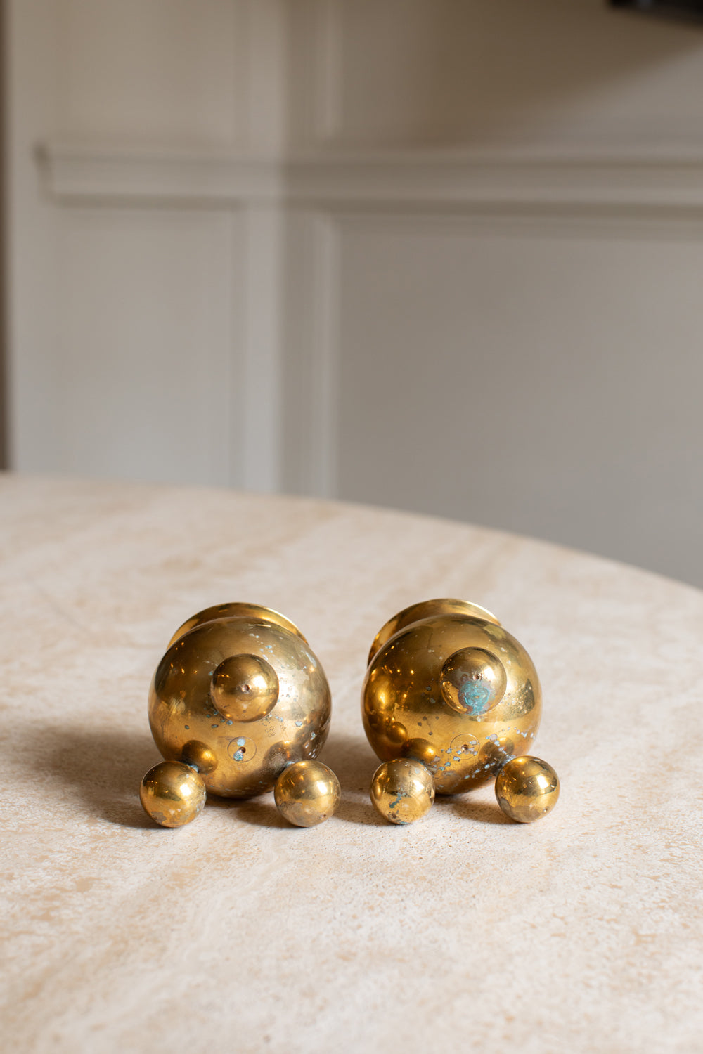 Gusums Bruk Spherical Candle Stick Holders