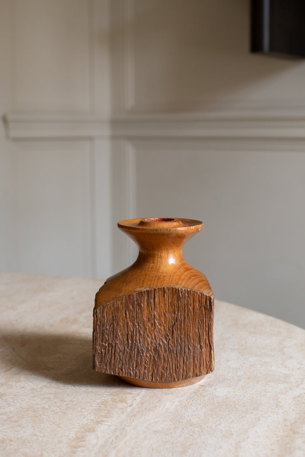 Wabi Sabi Style Wooden Candle Holder