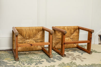 MCM Rush Stools in the Manner of Charlotte Perriand