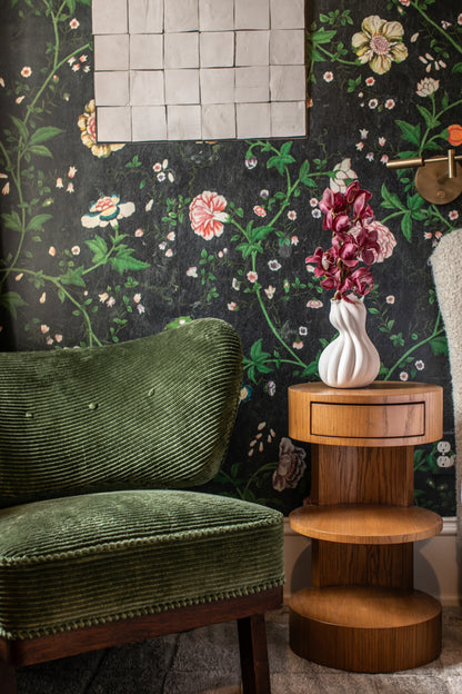 Otto Schultz Green Corduroy Lounge Chair