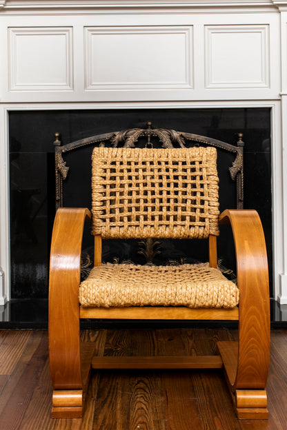 Audoux-Minet Low Slung Rope Chairs