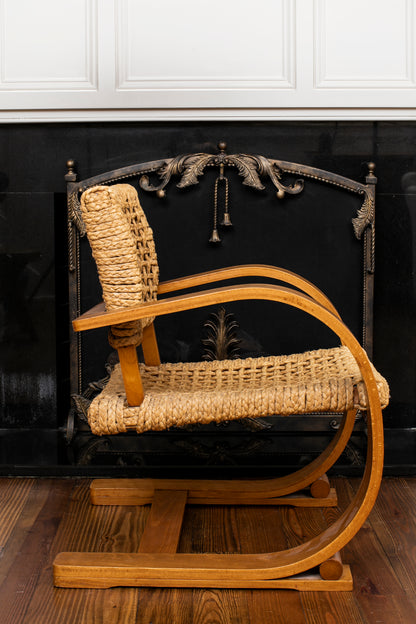 Audoux-Minet Low Slung Rope Chairs