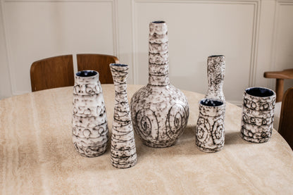 MCM Hungarian Ceramic Vase Set